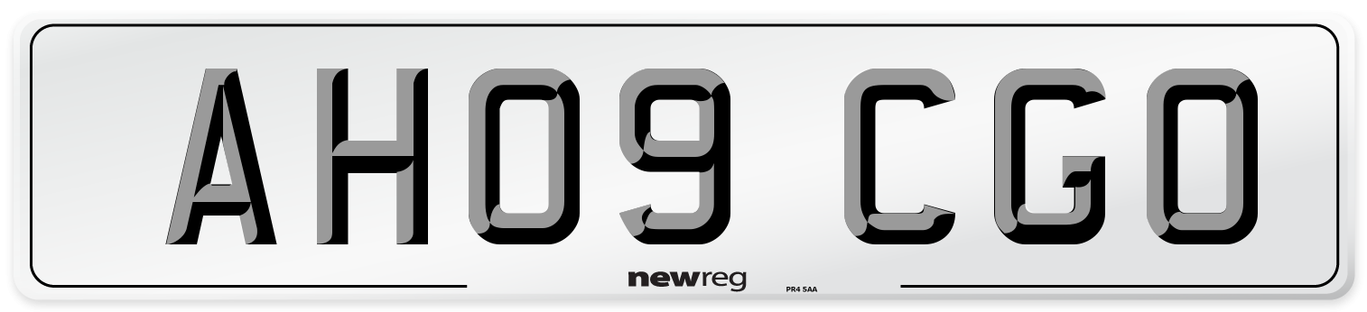 AH09 CGO Number Plate from New Reg
